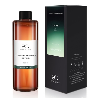 Diffuser Oil Bottle Luxury diffuser oil bottle with cedar lavender eucalyptus scent for home fragrance