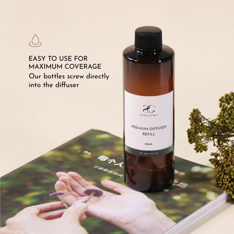 Diffuser Oil Bottle Luxury diffuser oil bottle with cedar lavender eucalyptus scent for home fragrance