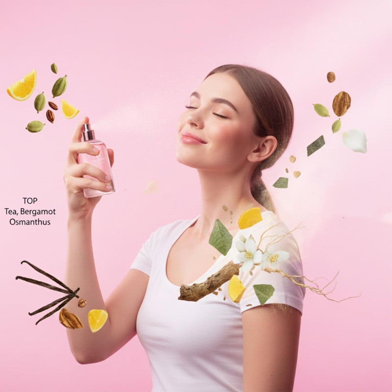 Women's Luxury Floral Perfume Bottle - Long-Lasting Fragrance for Special Occasions